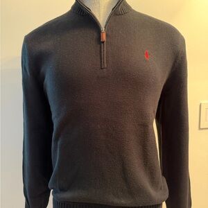 Polo by Ralph Lauren Men's Black Zip-Up Sweater